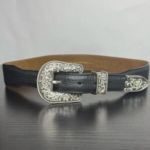 Ariat Belt Full Grain Leather Rhinestone Buckle Western  A10004219 Black Size 28
